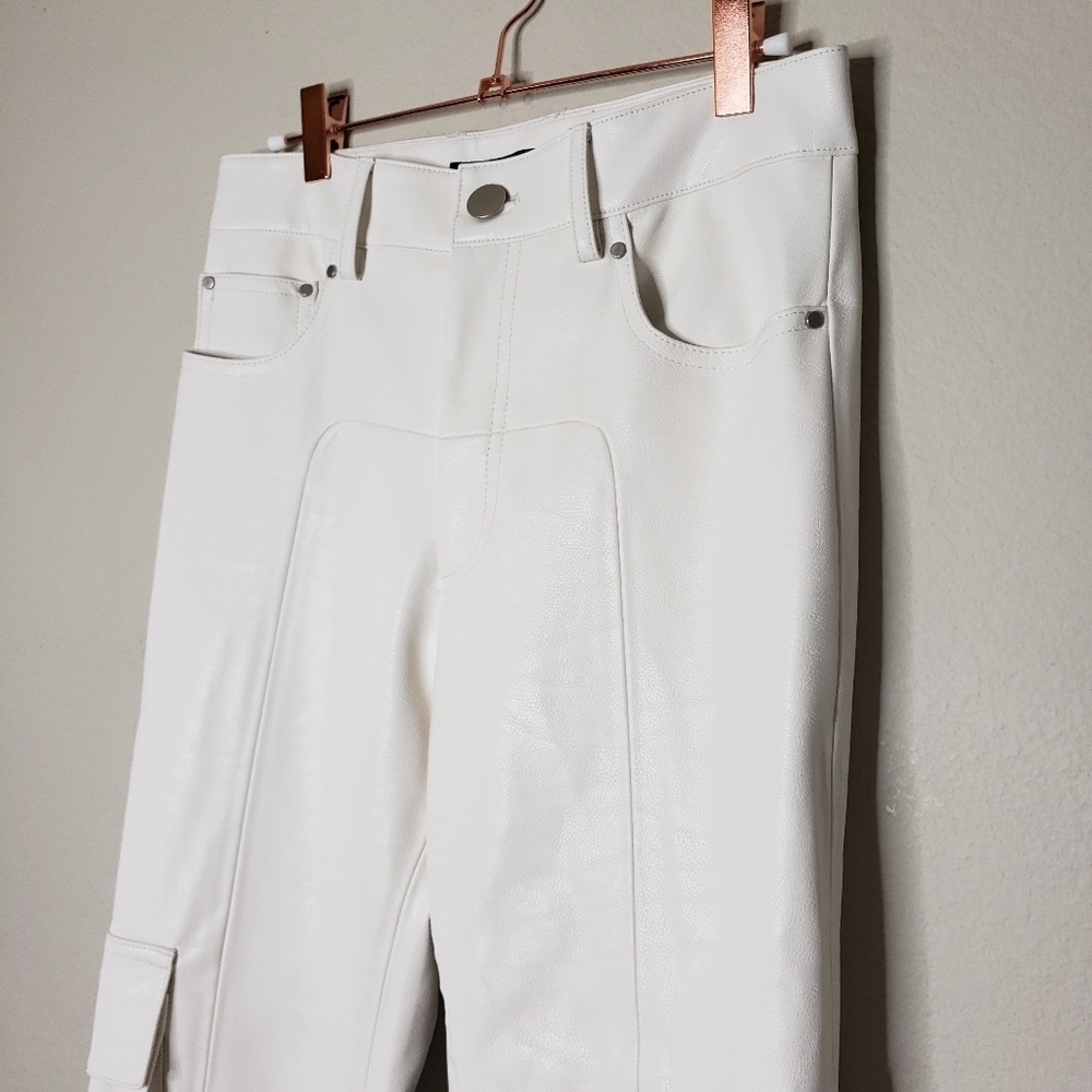 BLINDNESS SS19 White Skinny Cargo Pants Runway Ready-to-Wear Size L - Picture 11 of 14